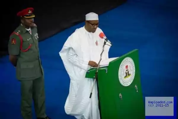 Photos of Buhari at the Anyiam-Osigwe lecture